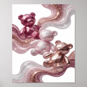 Poster Arte abstrata prateada DESIGN Moderno Resfriado