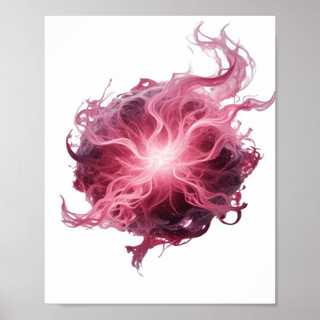 Poster Arte abstrata prateada icônica Design Gráfico v2 (Frente)