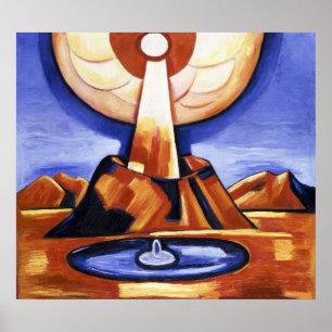 Poster Arte Abstrata Vintage Yliaster de Marsden Hartley
