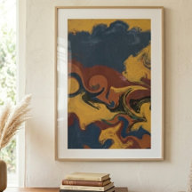 Arte Abstrata Wabi Sabi Grande para Parede