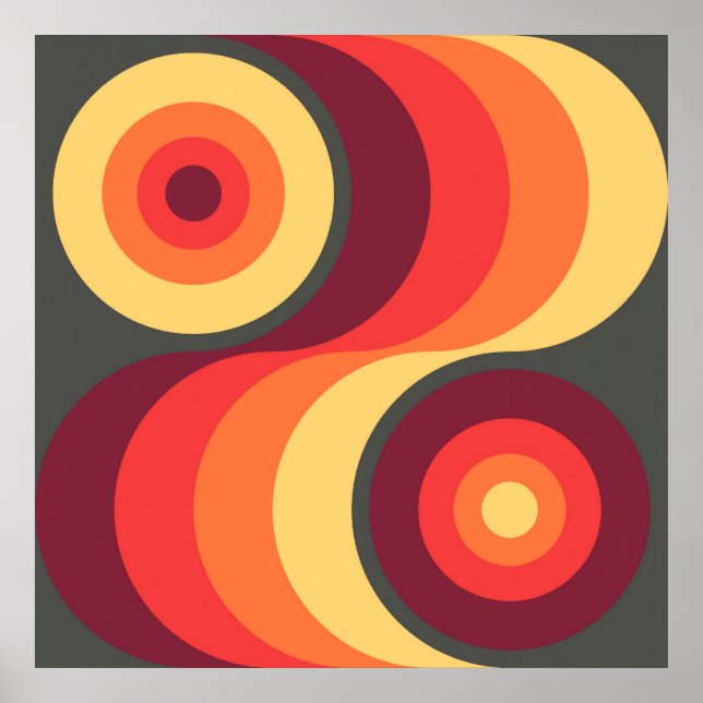 Póster Arte Abstrato de Arco Arco Arco Arco Arco-Arco Abs (Frente)