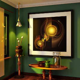 Póster Arte Abstrato de Conexão Inteira