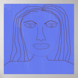 Poster arte abstrato de desenho