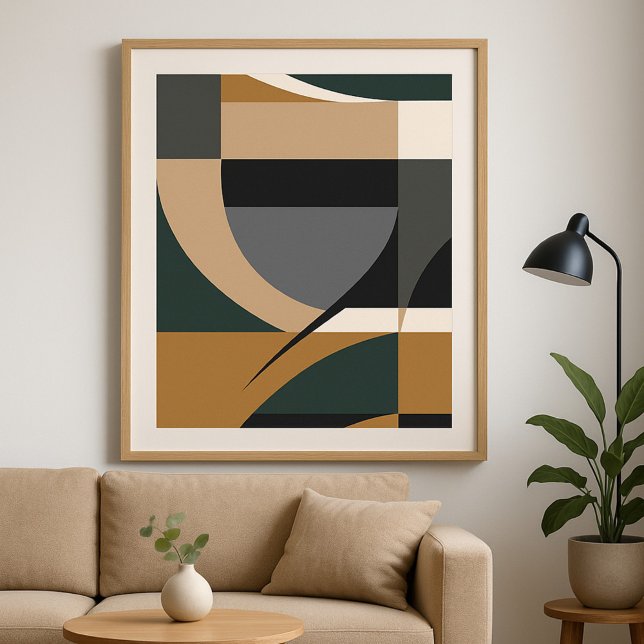 Poster Arte Abstrato Geométrica Moderna (Criador carregado)