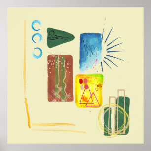 Poster Arte Abstrato minimalista