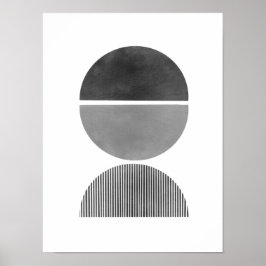 Poster Arte abstrato Minimalista - Semi Círculos 2