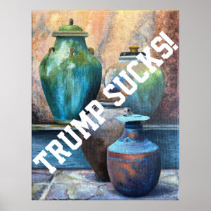 Poster Arte Acrílica Trump Vintage Vessels