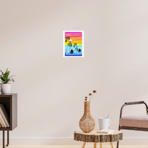 Poster Arte Africana, Navegação por Sunset