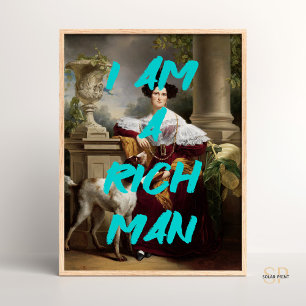 Poster Arte Alterada de Parede de Pintura Renascentista