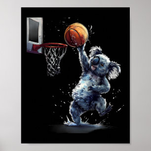 Poster Arte Animal Amante de Sketll Koala Enterrada Sketl