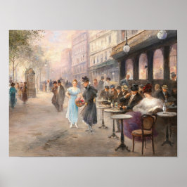 Poster Arte Antiga da Rua Paris