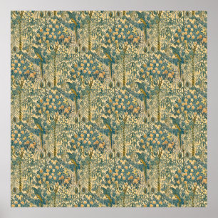 Poster Arte Antiga de Arara e Fruta Cítrica por Walter Cr