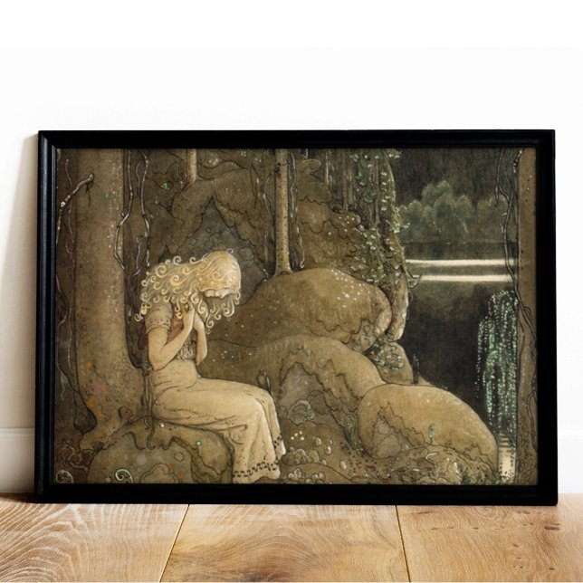 Poster Arte Antiga John Bauer Gnomo e Trolls (Criador carregado)