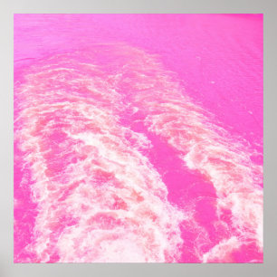 Poster Arte aquática rosa