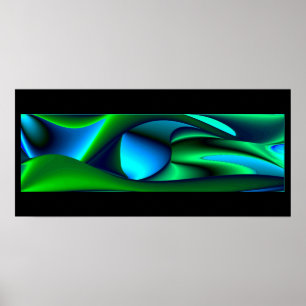 Poster Arte Arco Arco Arco-Íris 3D Futurística