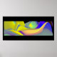 Poster Arte Arco Arco-Íris abstrato 3D (Frente)