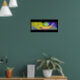 Poster Arte Arco Arco-Íris abstrato 3D (Living Room 1)