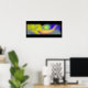 Poster Arte Arco Arco-Íris abstrato 3D (Home Office)