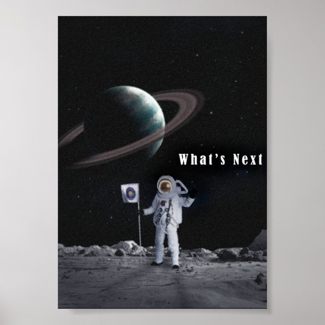 Poster Arte astronauta espacial | Arte digital (Frente)