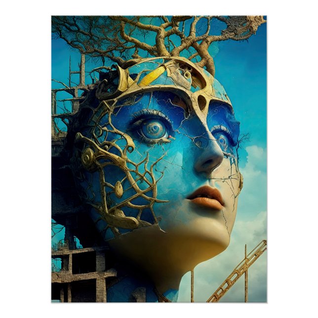 Póster Arte Bela Conceitual Moderna Surreal (Frente)