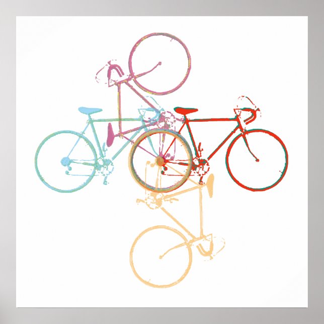 Póster Arte-bicicleta/decor-ciclismo (Frente)