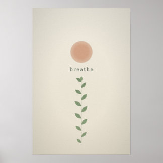 Poster Arte Botânica de Salvia para Escritório na Parede