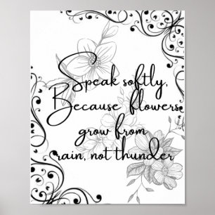 POSTER ARTE BOTÂNICA MINIMALISTA E INSPIRACIONAL PARA PAR