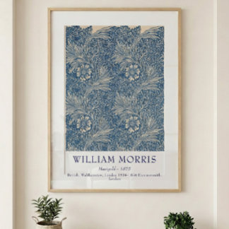 Póster Arte Botânica Vintage Calêndula William Morris 187