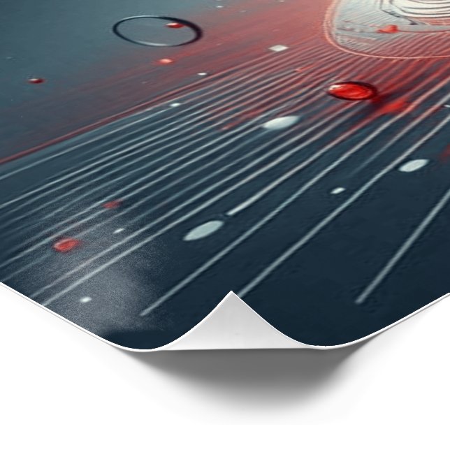 Póster arte brilhante em parede (Canto)