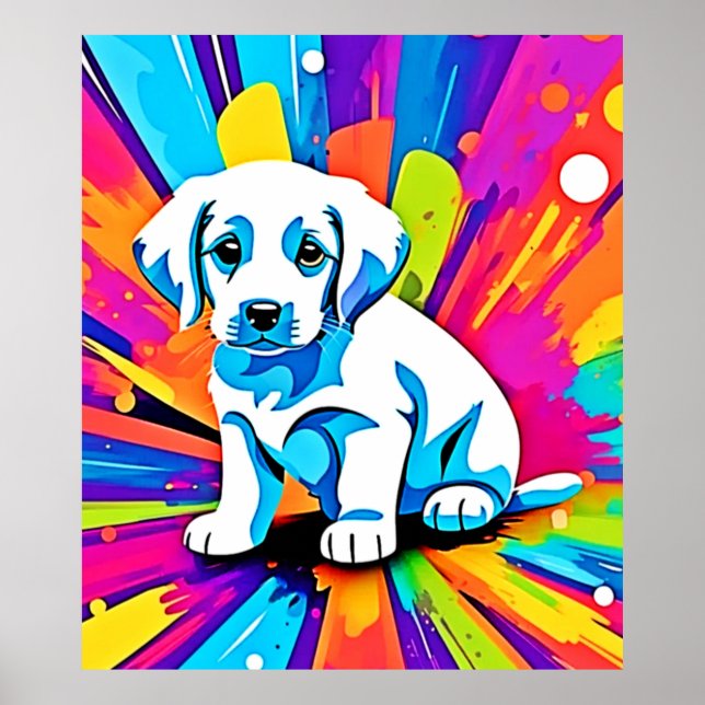 Poster Arte Canina Vibrante (Frente)