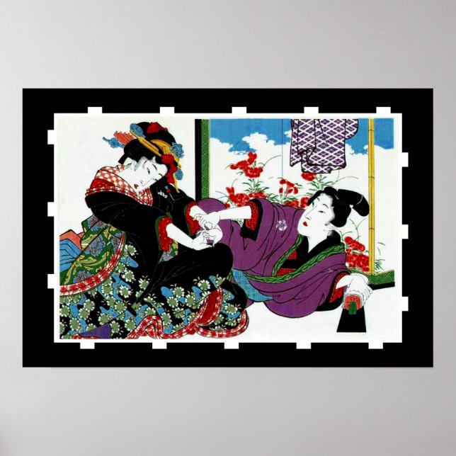 Poster Arte Cartaz Japonês Vintage (Frente)