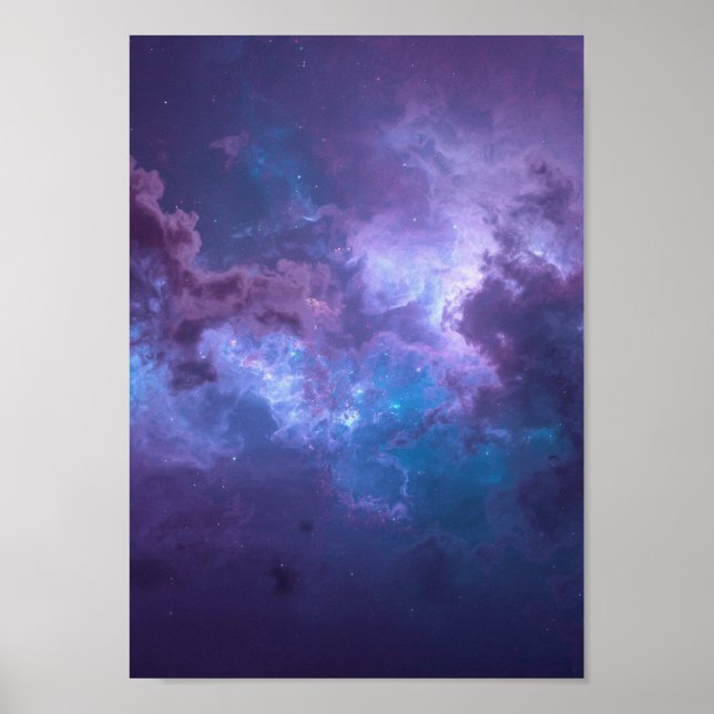 Poster Arte Celestial de Parede em Plumagem Opalescente N (Frente)