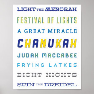 Póster Arte   Chanukah do metro