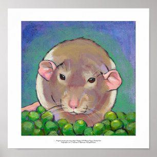 Póster Arte cinzenta e branca do divertimento da pintura
