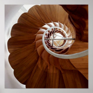 Póster Arte circular interna da ESCADARIA: Gráficos por