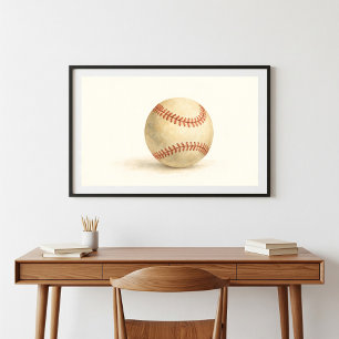 Poster Arte Clássica de Aquiles Baseball