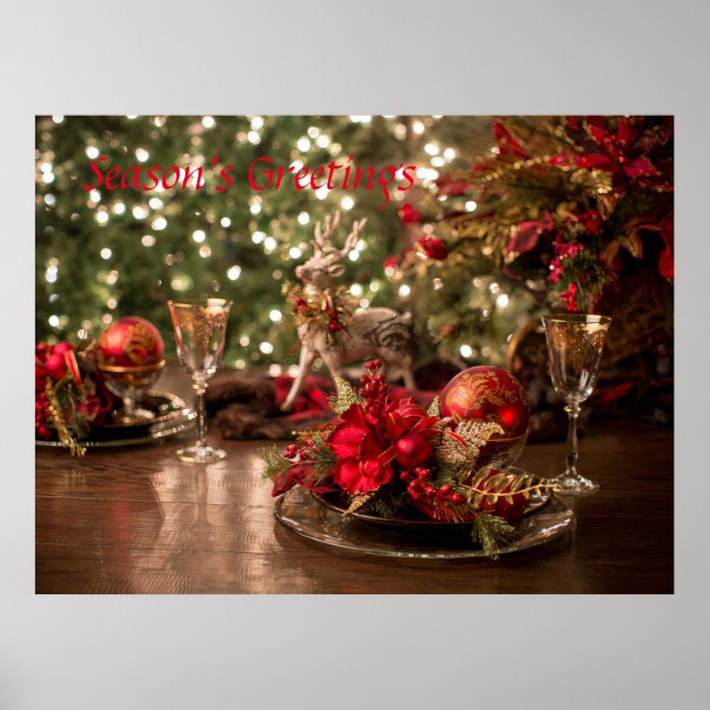 Poster Arte Clássica de Natal (Frente)