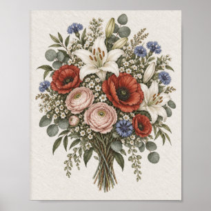 Poster Arte Clássica Decorativa para Casa