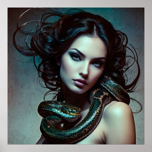 Poster arte cobra mulher (Frente)