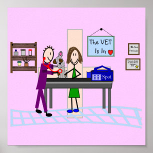 Poster Arte com estrutura Clínica Veterinária