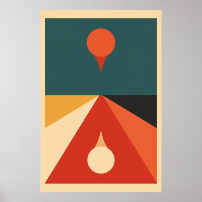 Poster Arte Contemporânea Bauhaus (Frente)