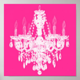 Póster Arte contemporânea da silhueta do candelabro -