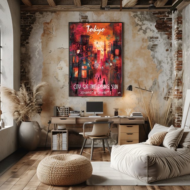 Póster Arte Contemporáneo Tokio: La Ciudad Sol Naciente (Criador carregado)