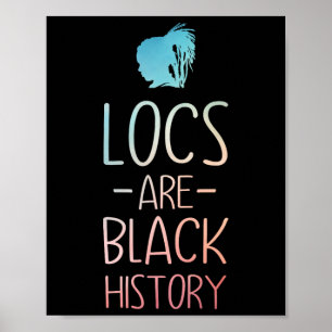 Poster Arte Cool Locs Para Mulheres Mãe Afro Cabelo Histó