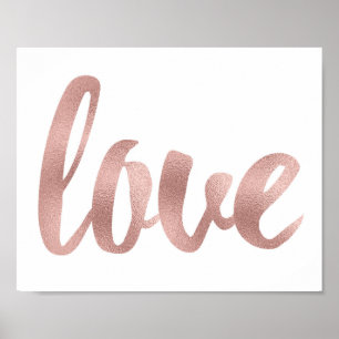 Poster Arte cor-de-rosa da parede do ouro, pia batismal