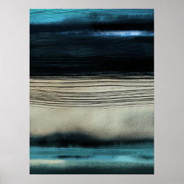 Poster Arte Costeira Contemporânea Abstrato moderna