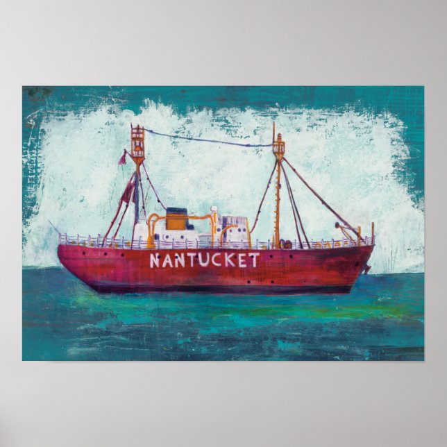 Póster Arte Costeira | Lightship Nantucket (Frente)