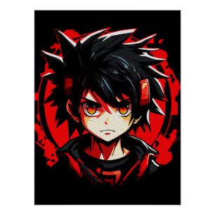 Póster Arte Criativo de Anime para Parede   Meninos 11