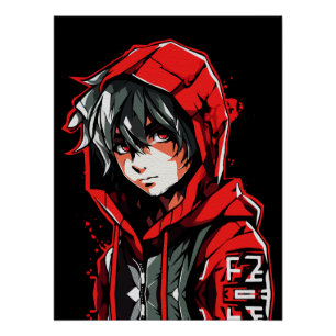 Póster Arte Criativo de Anime para Parede Rapazes 01