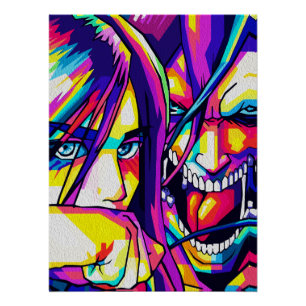 Póster Arte Criativo de Anime para Parede Rapazes, Rapa